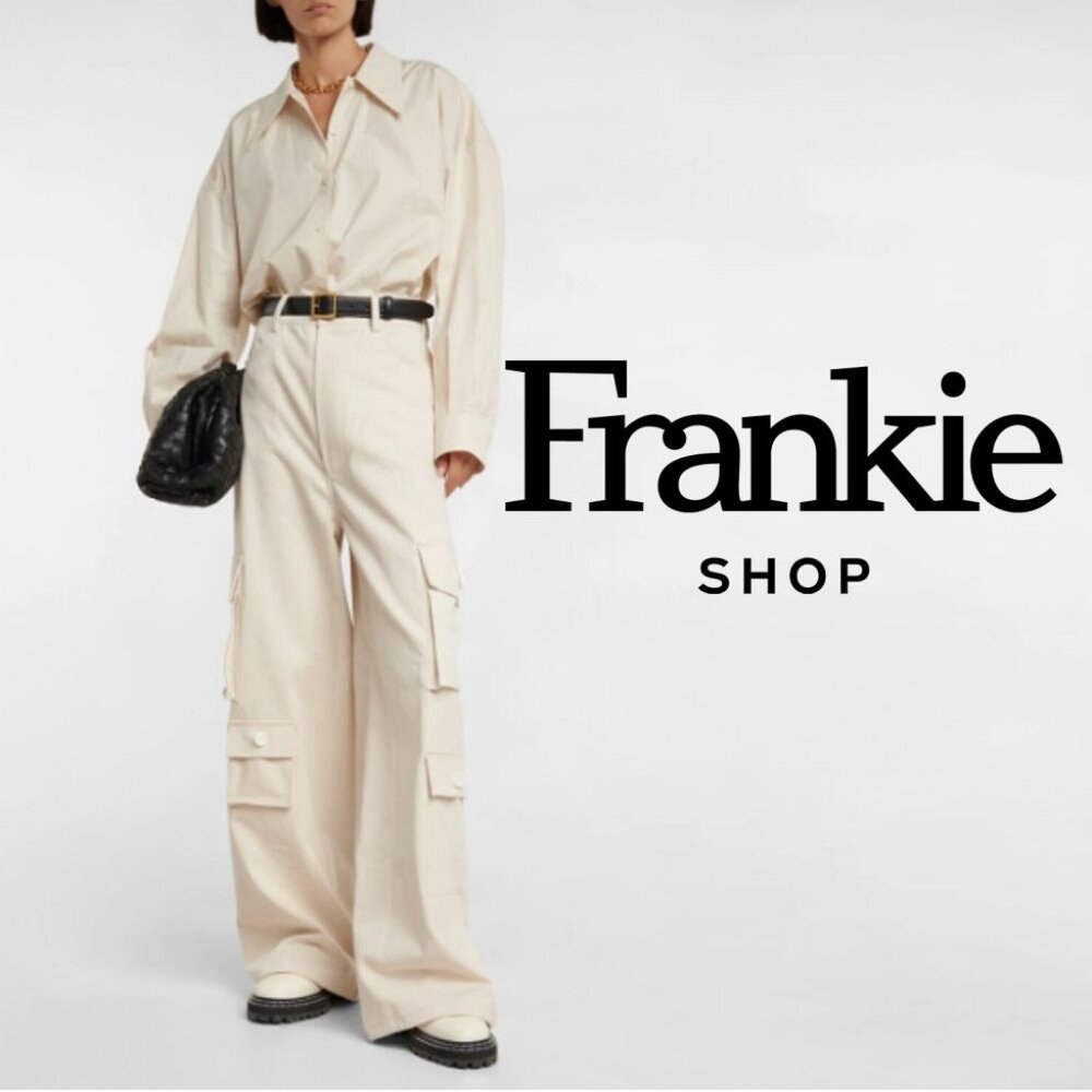 THE FRANKIE SHOP Hailey Cotton-twill Cargo Pants L EUC
